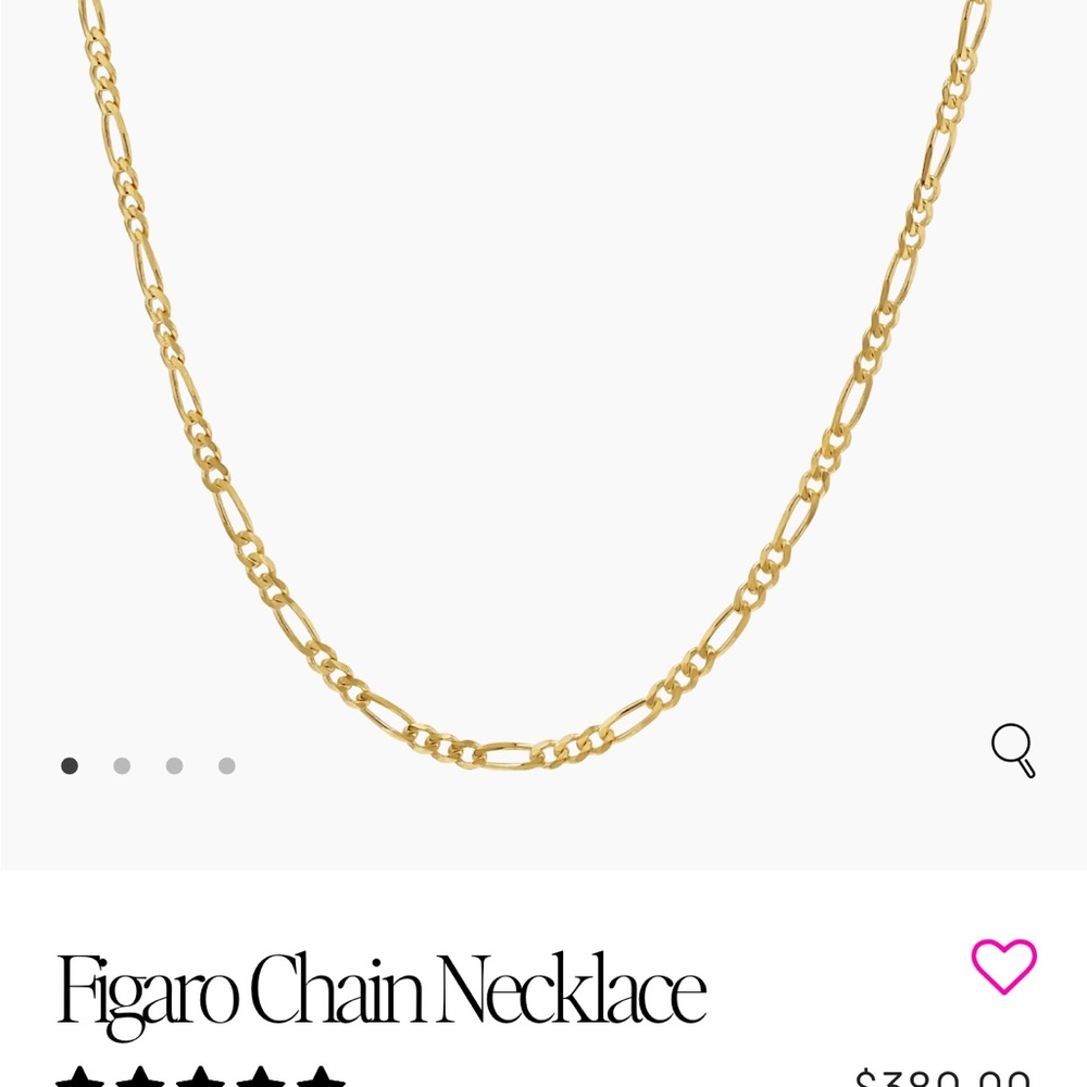 Baby Gold 14K figaro 16 inch chain necklace. Hardly worn